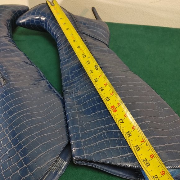 SHOE DAZZLE NIGHT IS YOUNG WIDE CALF HEELED BOOT SZ 12 - Picture 9 of 14